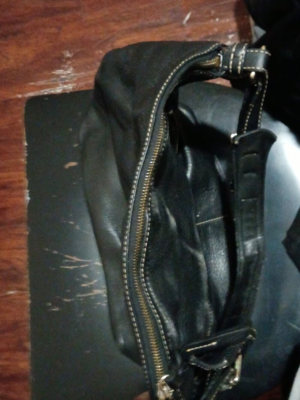 Dooney & Bourke Black Pebble Grain Dillon Hobo Shoulder Sac Large Handbag - Picture 9 of 16